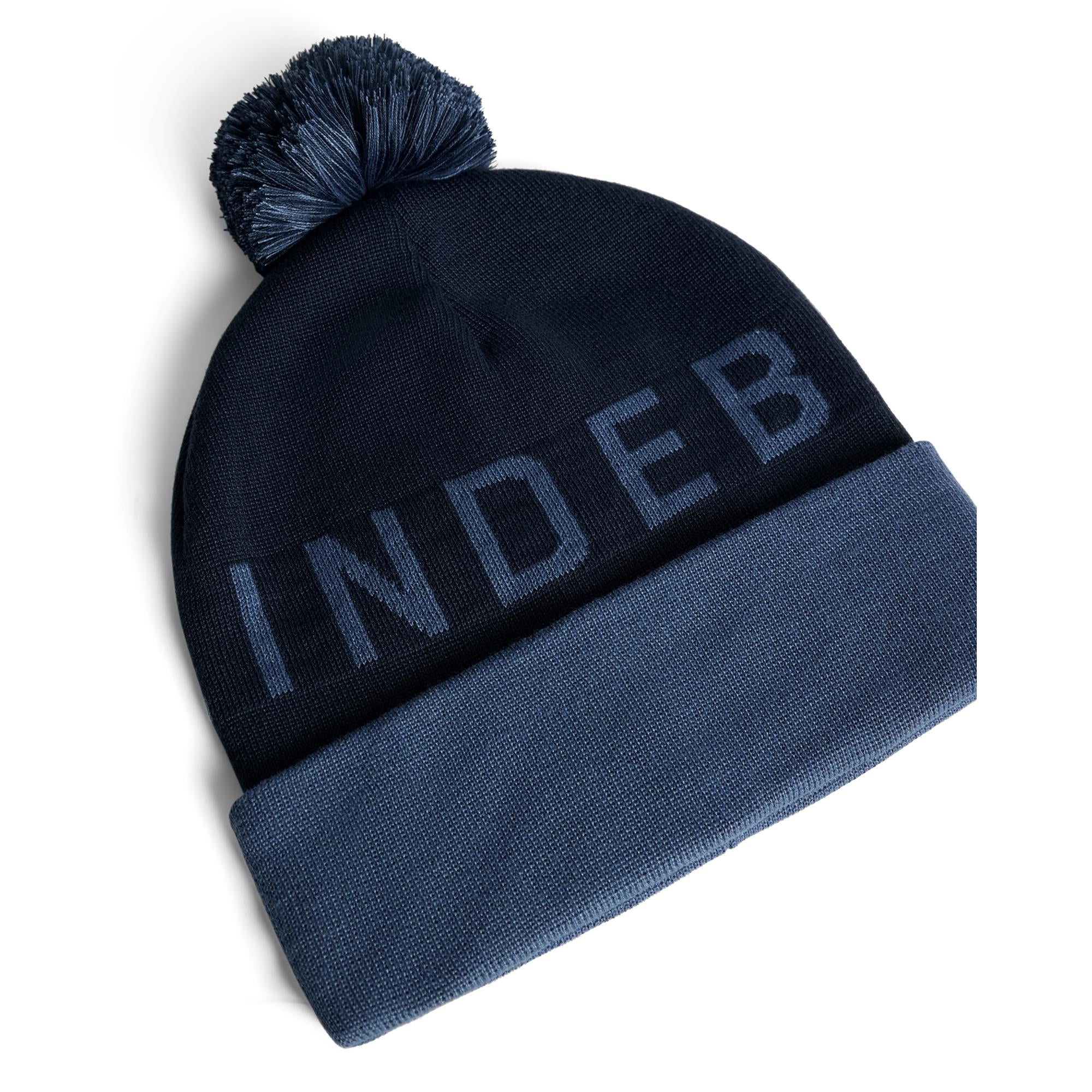 J Lindeberg Brannon Mens Beanie Vintage Indigo